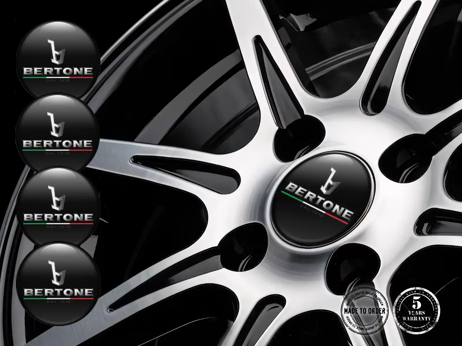 Bertone Calcomanías en Ruedas Grilla Racing Tuning